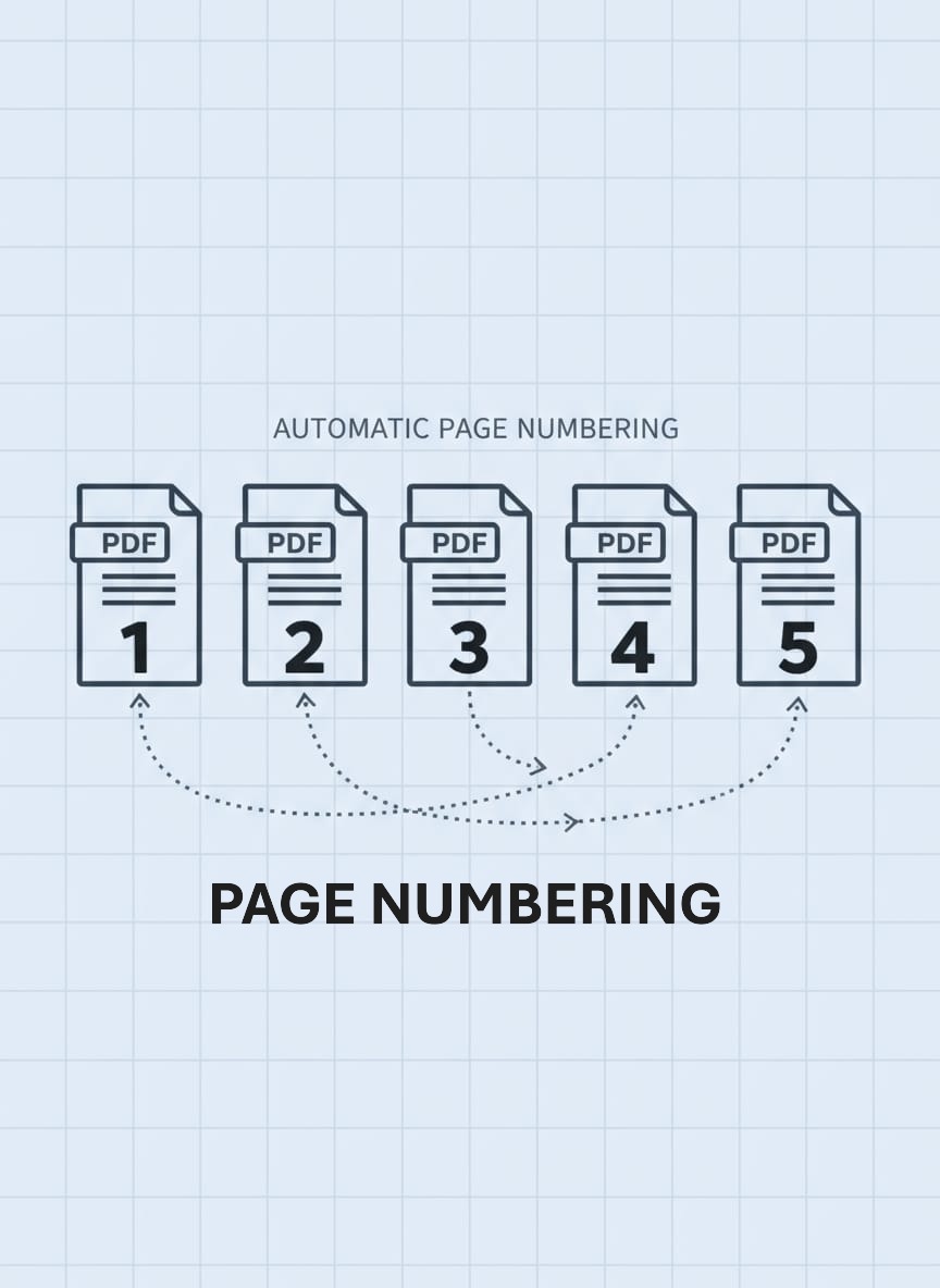 Add page numbers to PDF